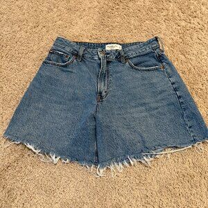 Abercrombie & Fitch The Loose Short High Rise Curve Love Denim Size 29